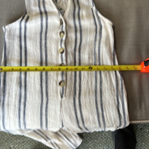 Urban Outfitters 100% cotton overall jumper jumpsuit. Black stripes. Size XS - Picture 9 of 12